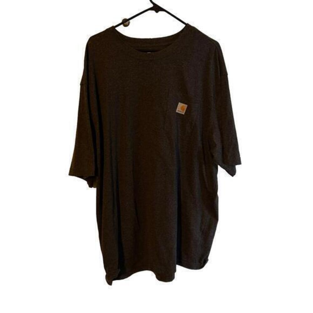 Carhartt Mens‎ T-shirt Workwear K87 Pocket Basic Heavyweight sz 2XL